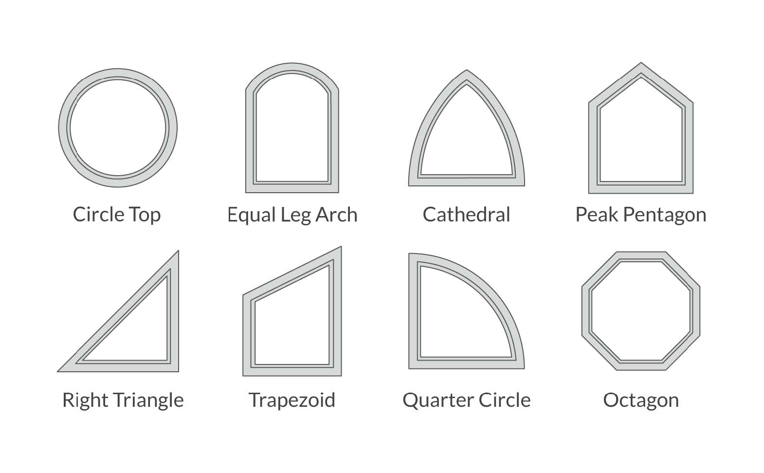 Specialty shaped windows in calgary